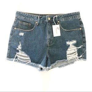 Good American Blue Jean Shorts